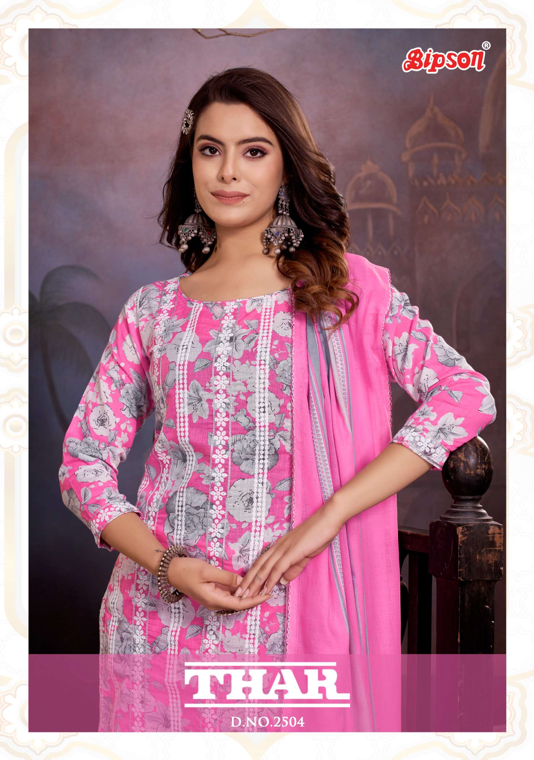 bipson thar 2504 cotton decent look salwar suit catalog