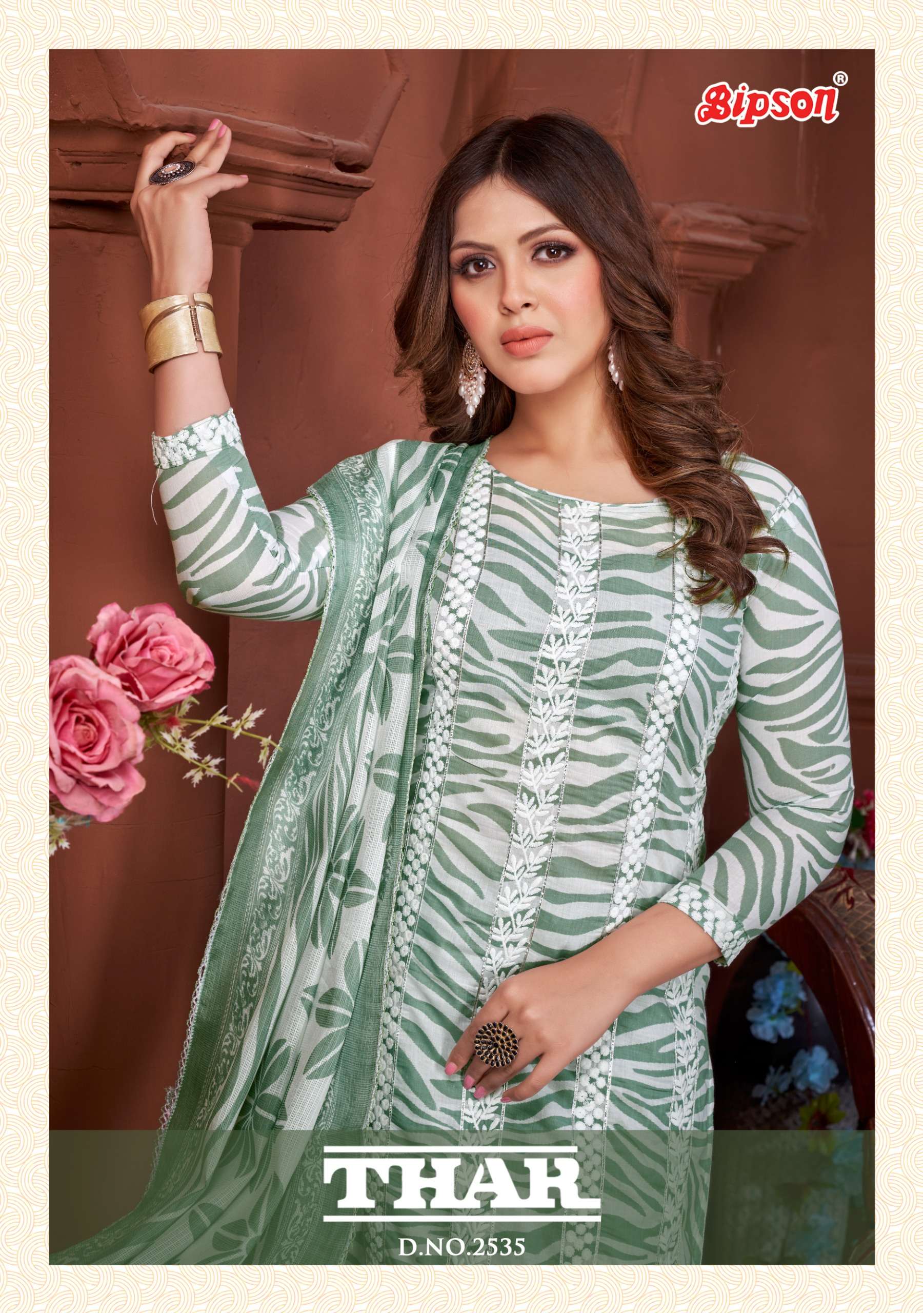 Bipson thar 2535 cotton gorgeus salwar suit catalog