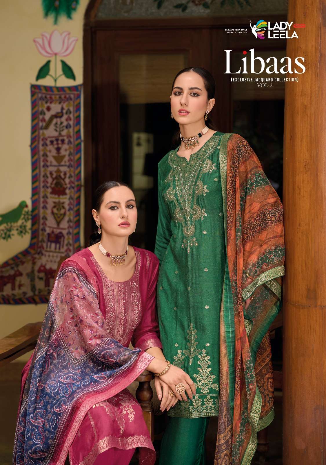 lady leela libaas vol 2 viscose catchy look top bottom with dupatta catalog