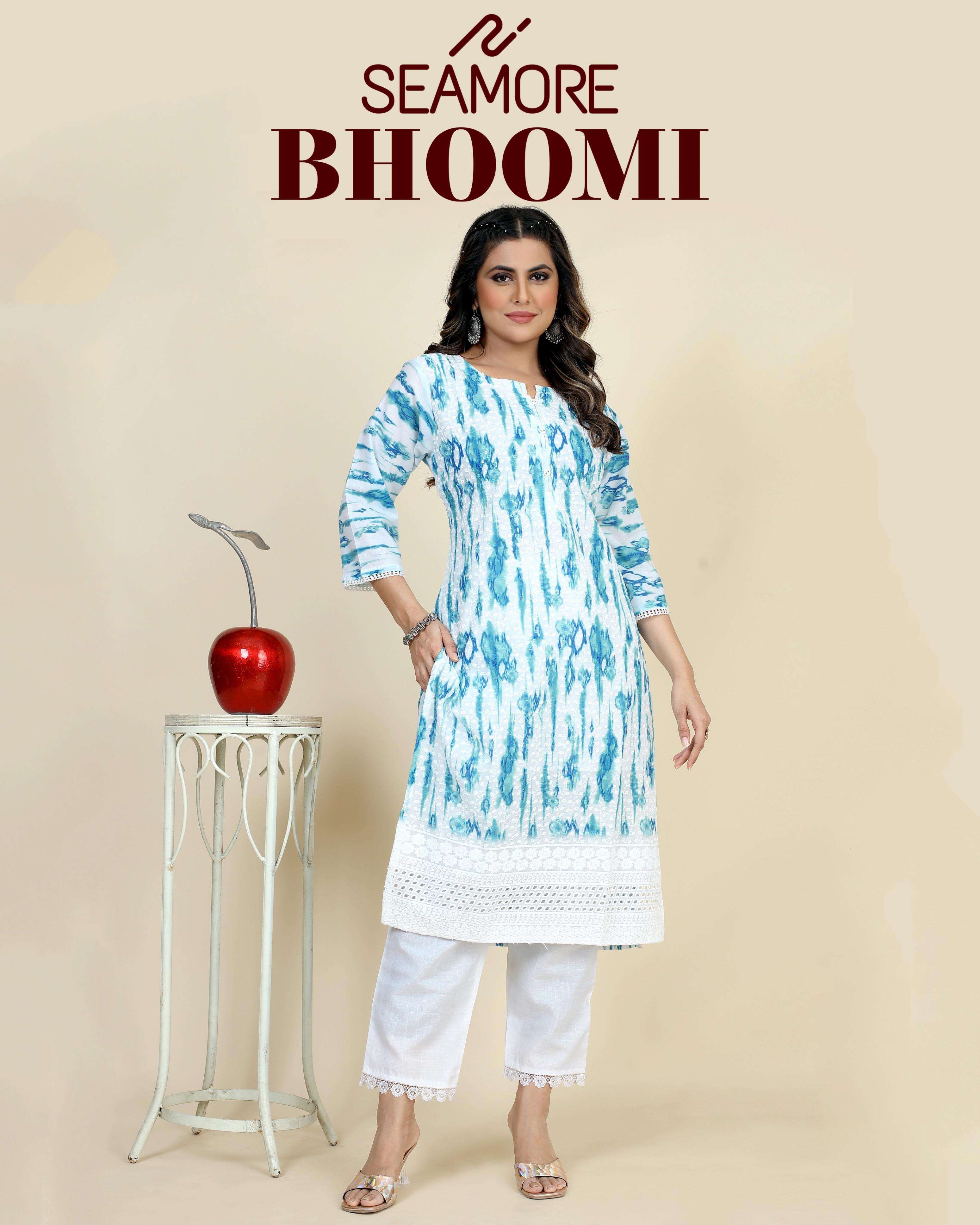 seamore ramdut georgette elegant kurti catalog