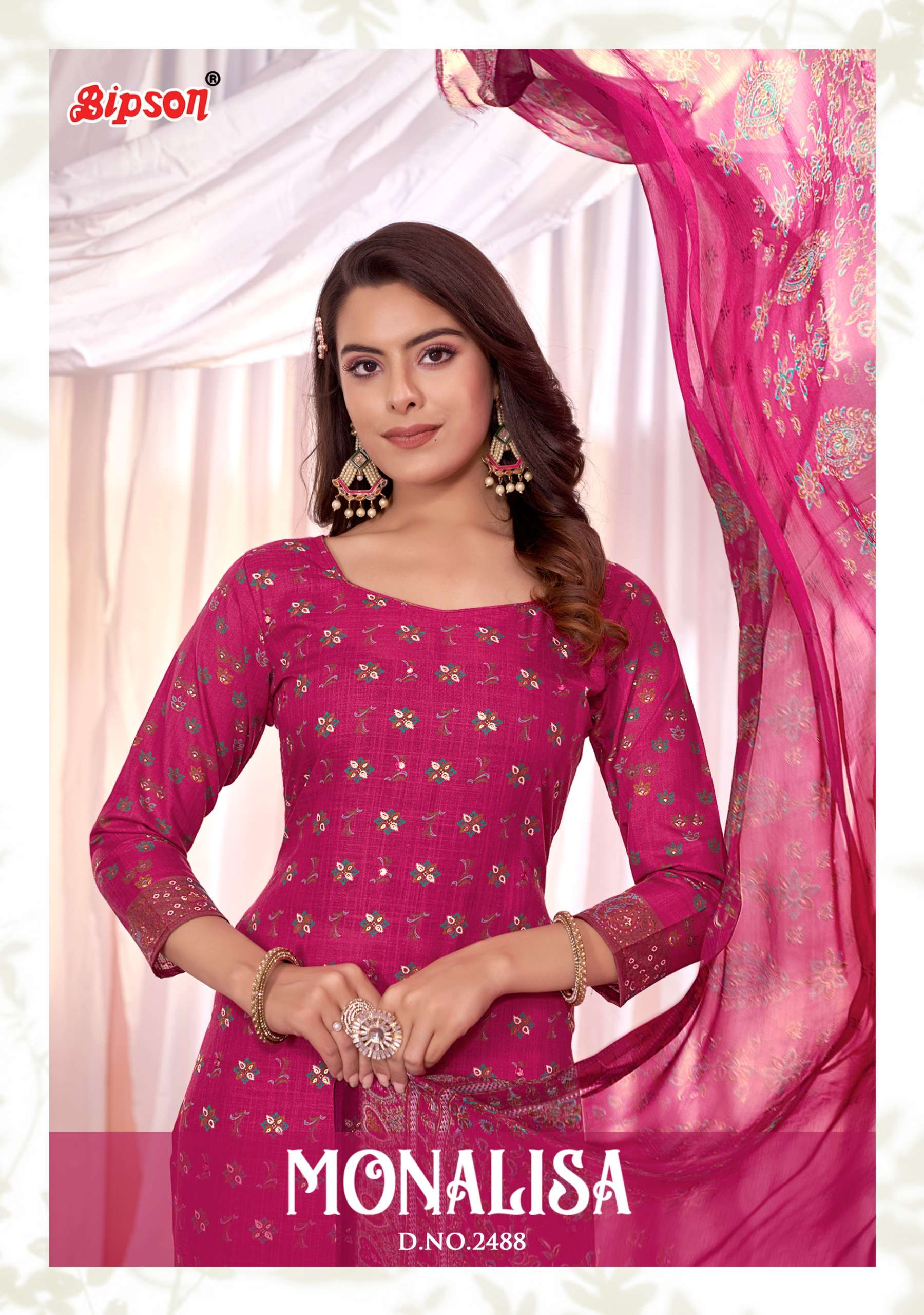 bipson monalisa 2488 cotton graceful look salwar suit catalog