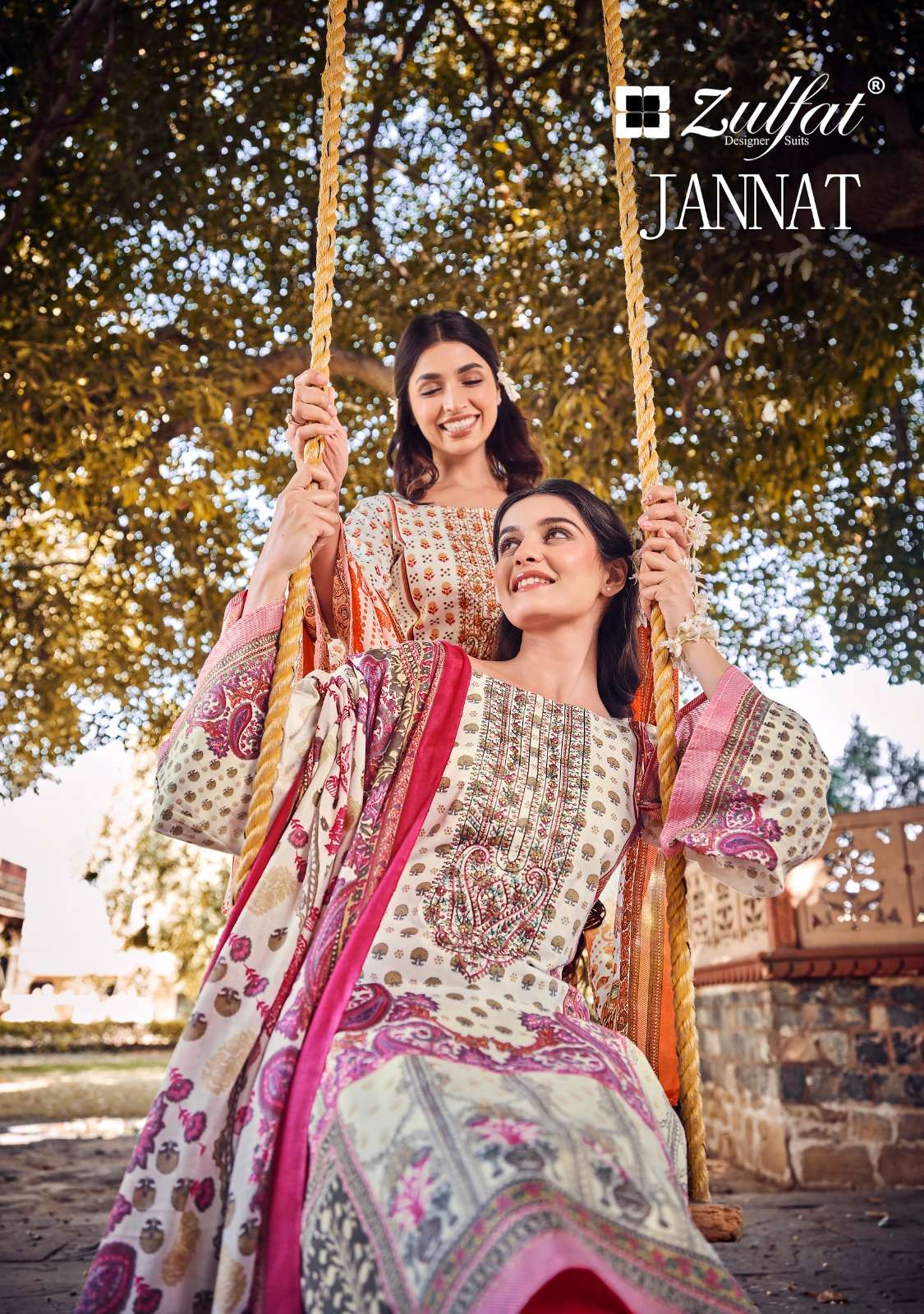 zulfat designer suits jannat cotton exclusive look salwar suit catalog