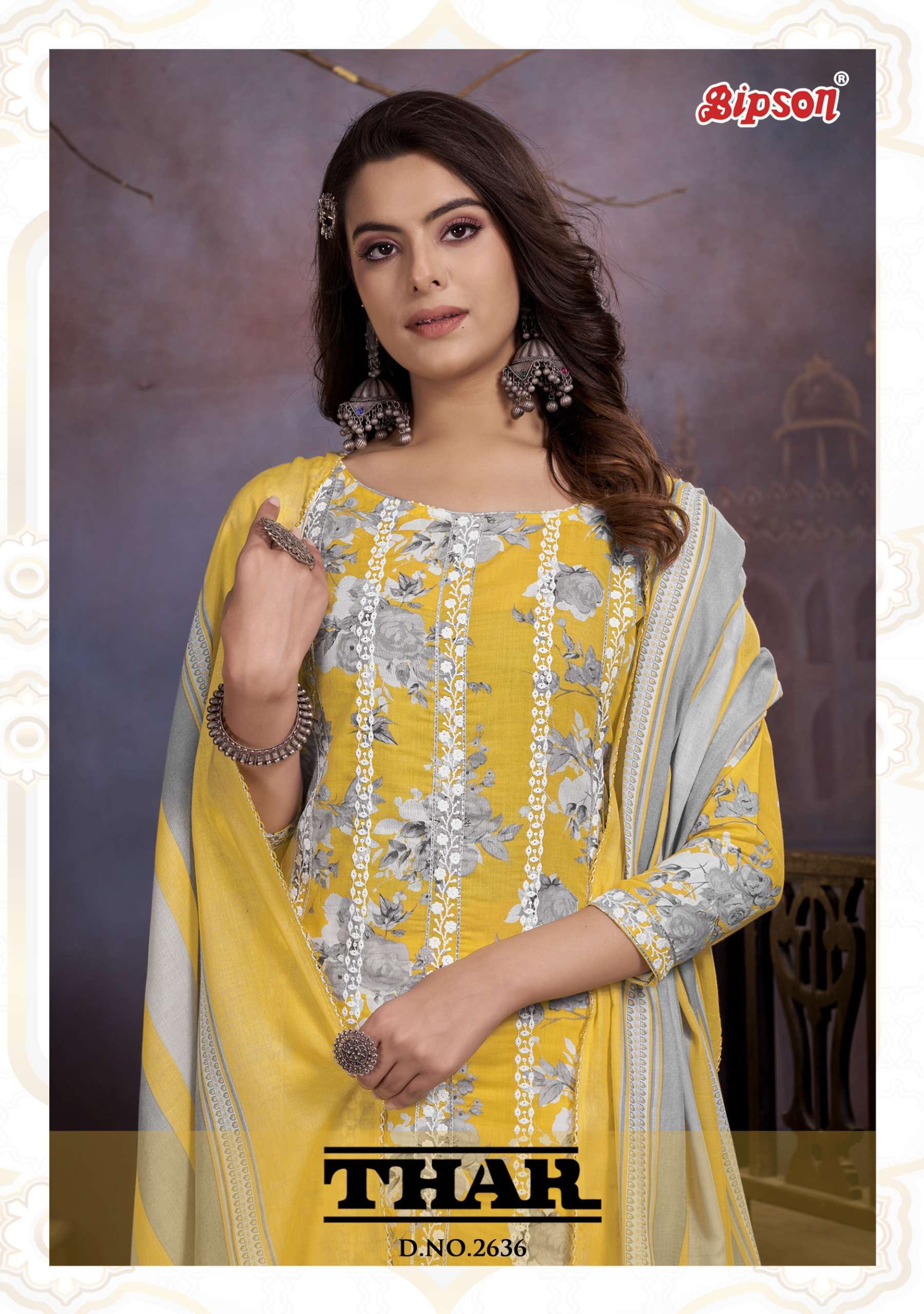 bipson thar 2636  cotton regal look salwar suit catalog