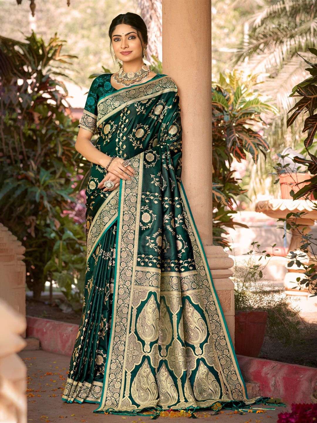 sangam prints bunawat tana bana satin silk exclusive look saree catalog