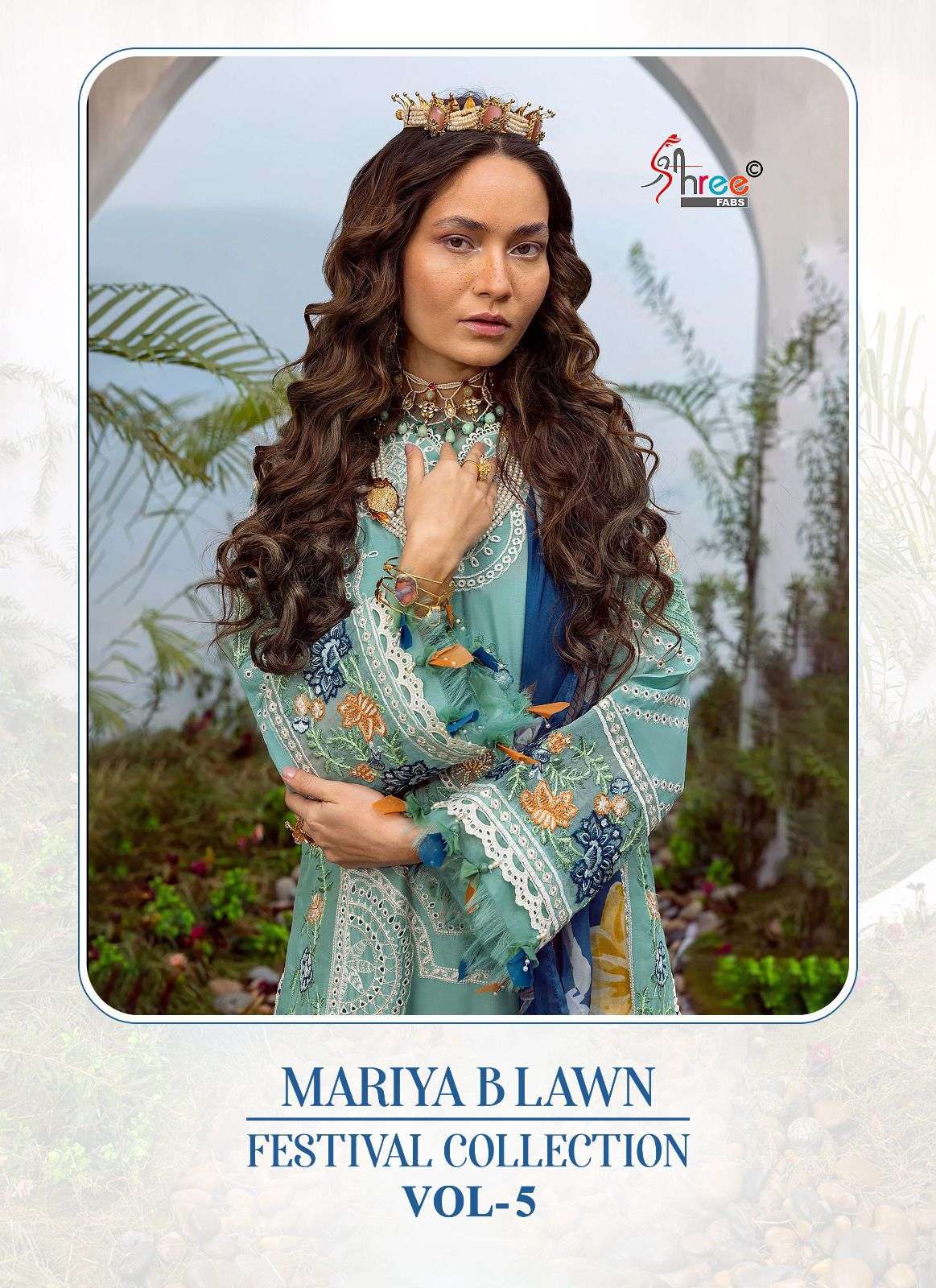 shree fabs mariya b lawn festival collection  vol 5 lawn cotton graceful  look   salwar suit cotton dupatta catalog