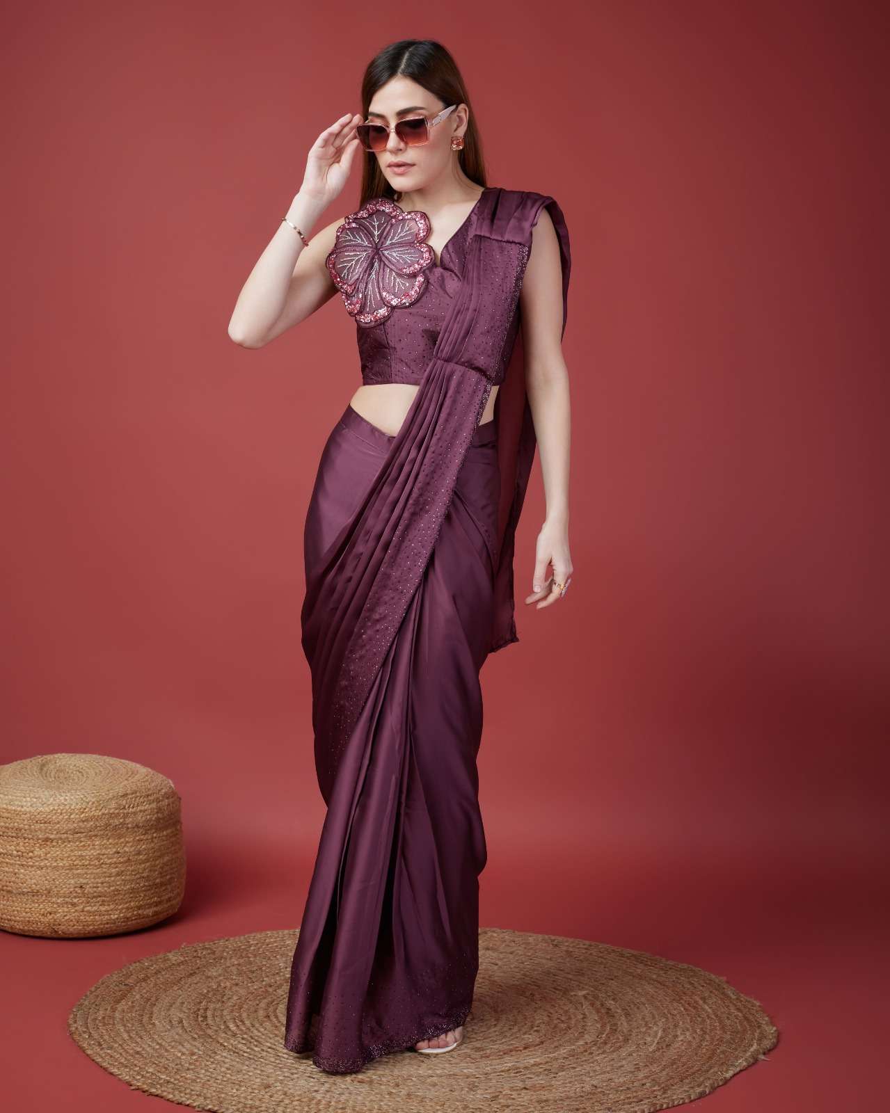 amoha trendz d no KAT10210 satin silk graceful look saree catalog