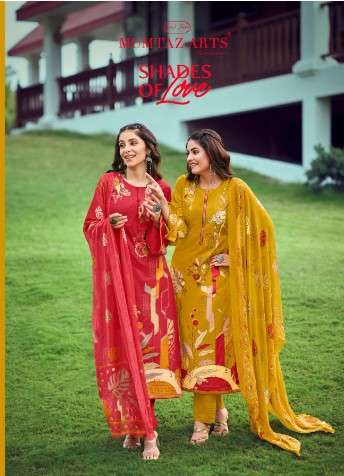 mumtaz art shades of love cotton elegant look salwar suit catalog