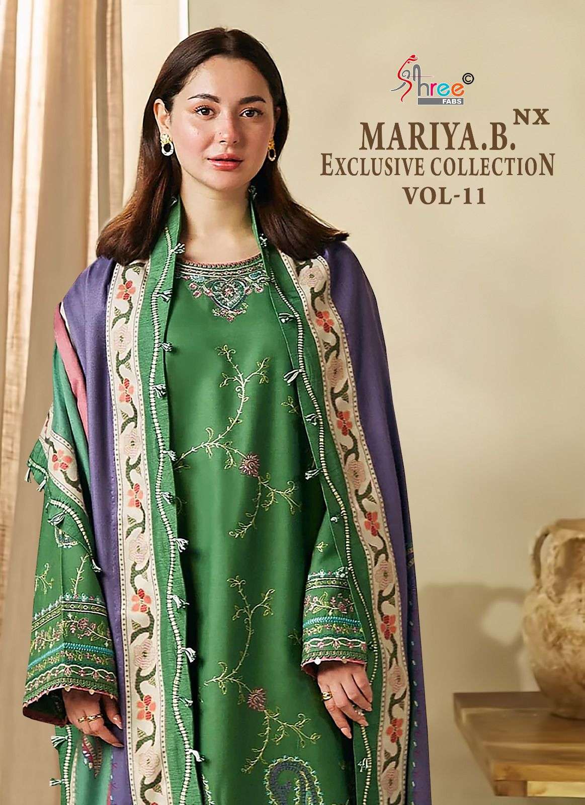 shree fabs mariab exclusive collection vol 11 cotton decent look salwar suit with shiffon dupatta catalog