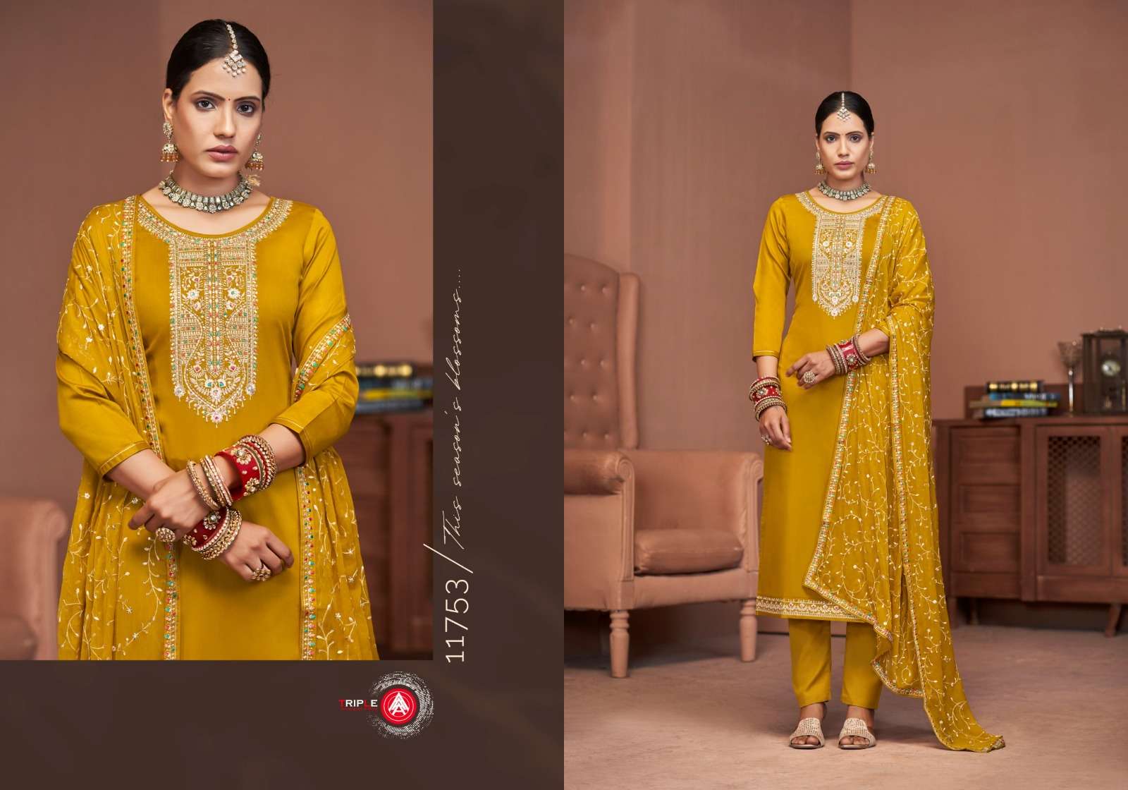 triple aaa keerat edition 7 jam cotton exclusive look salwar suit catalog