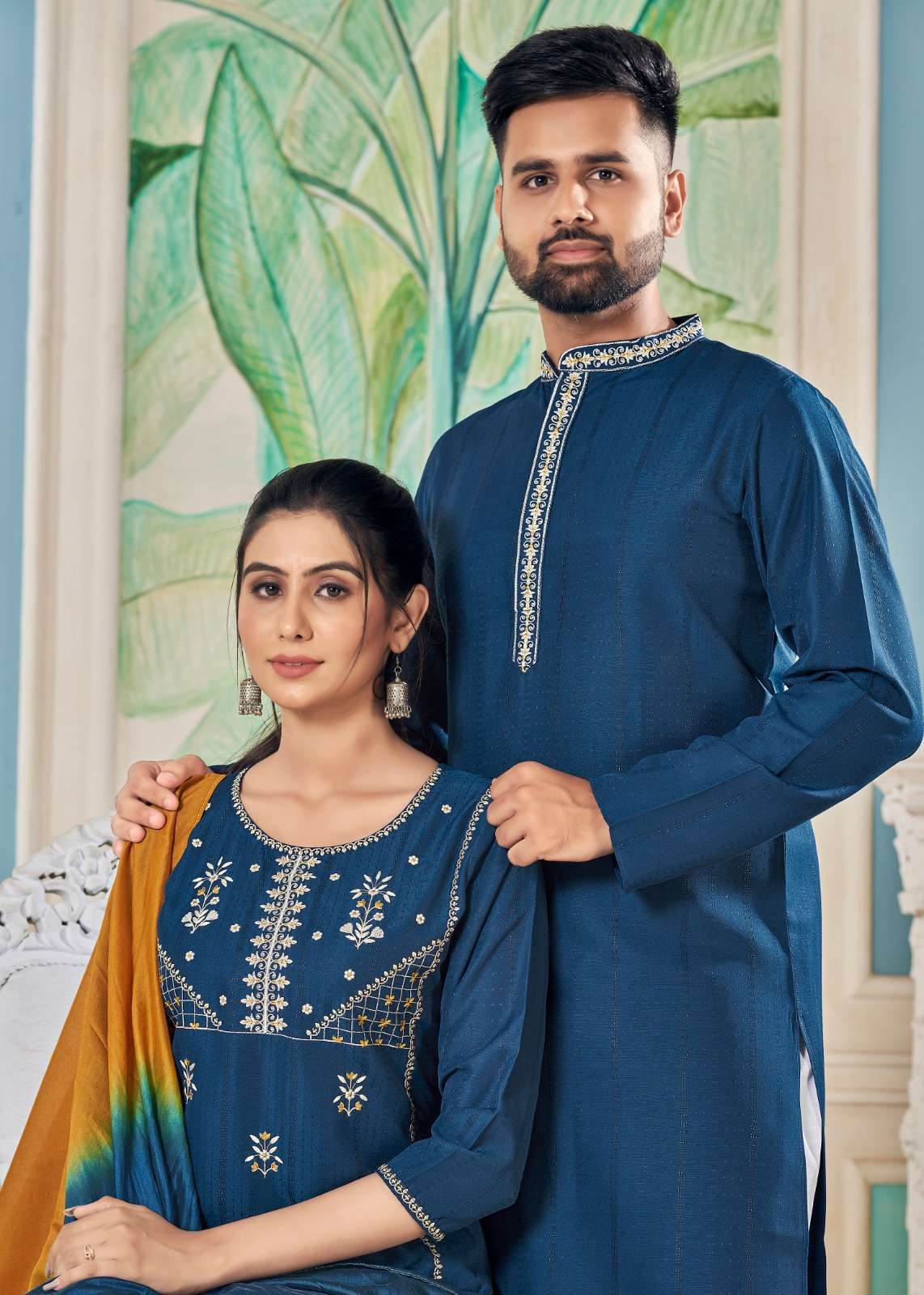 banwery fashion Royal couple v 13 pure viscose innovative look top bpottom with dupatta and kurta payjama  catalog      