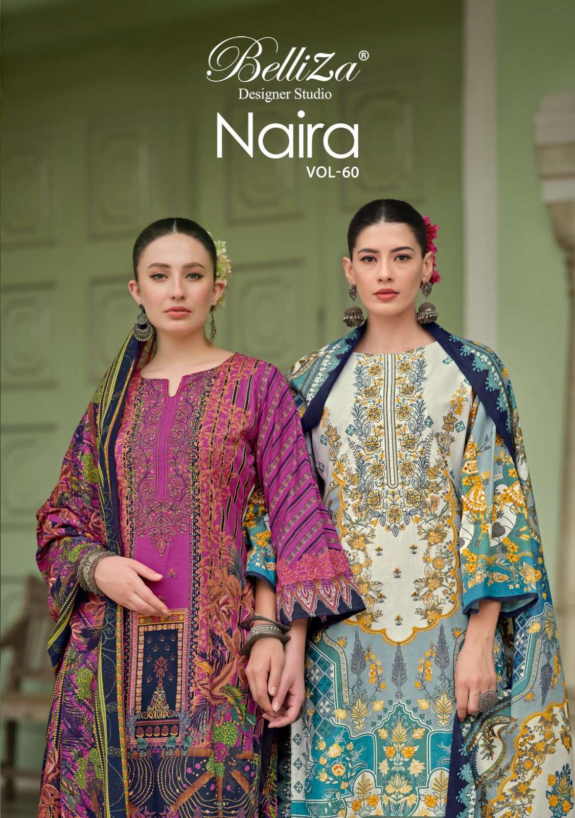 belliza designer studio naira vol 60 cotton catchy look salwar suit catalog