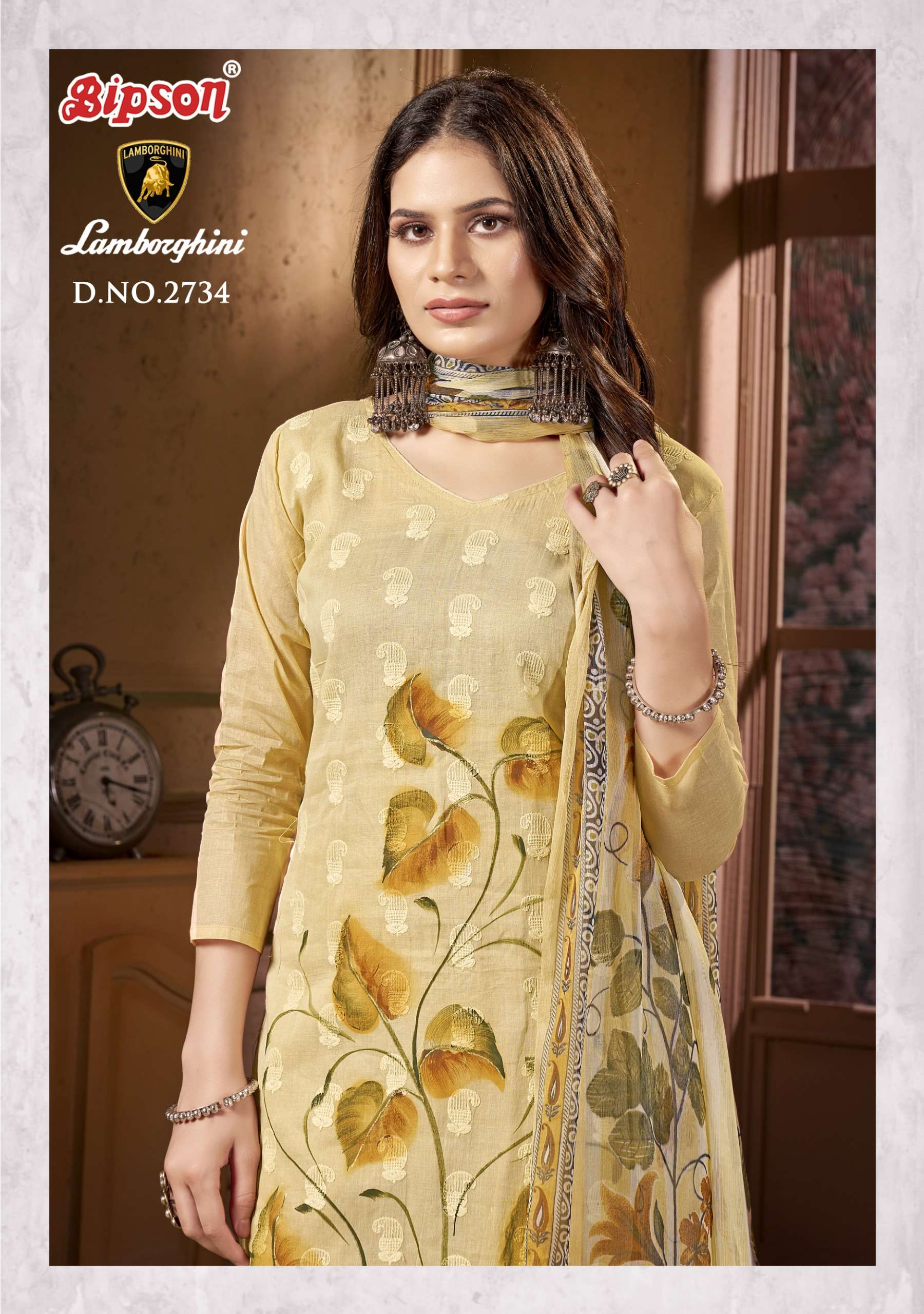 bipson lamborgini 2734 cotton catchy look salwar suit catalog