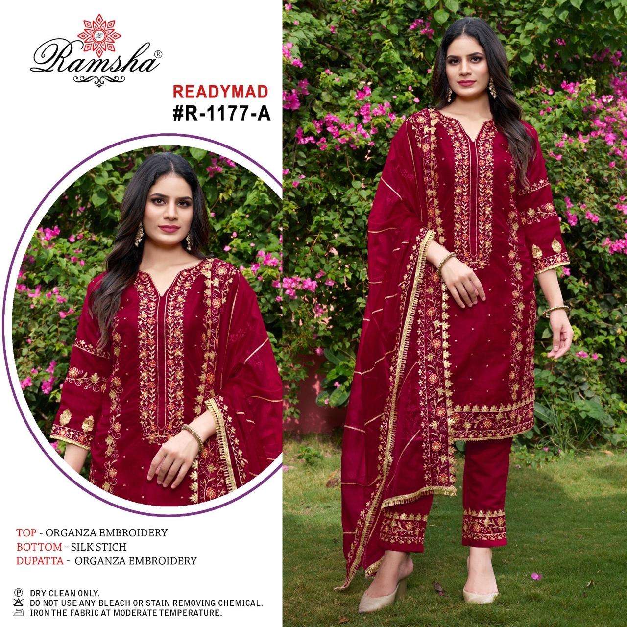 ramsha ramsha r 1177nx organza attrective look top bottom with dupatta catalog