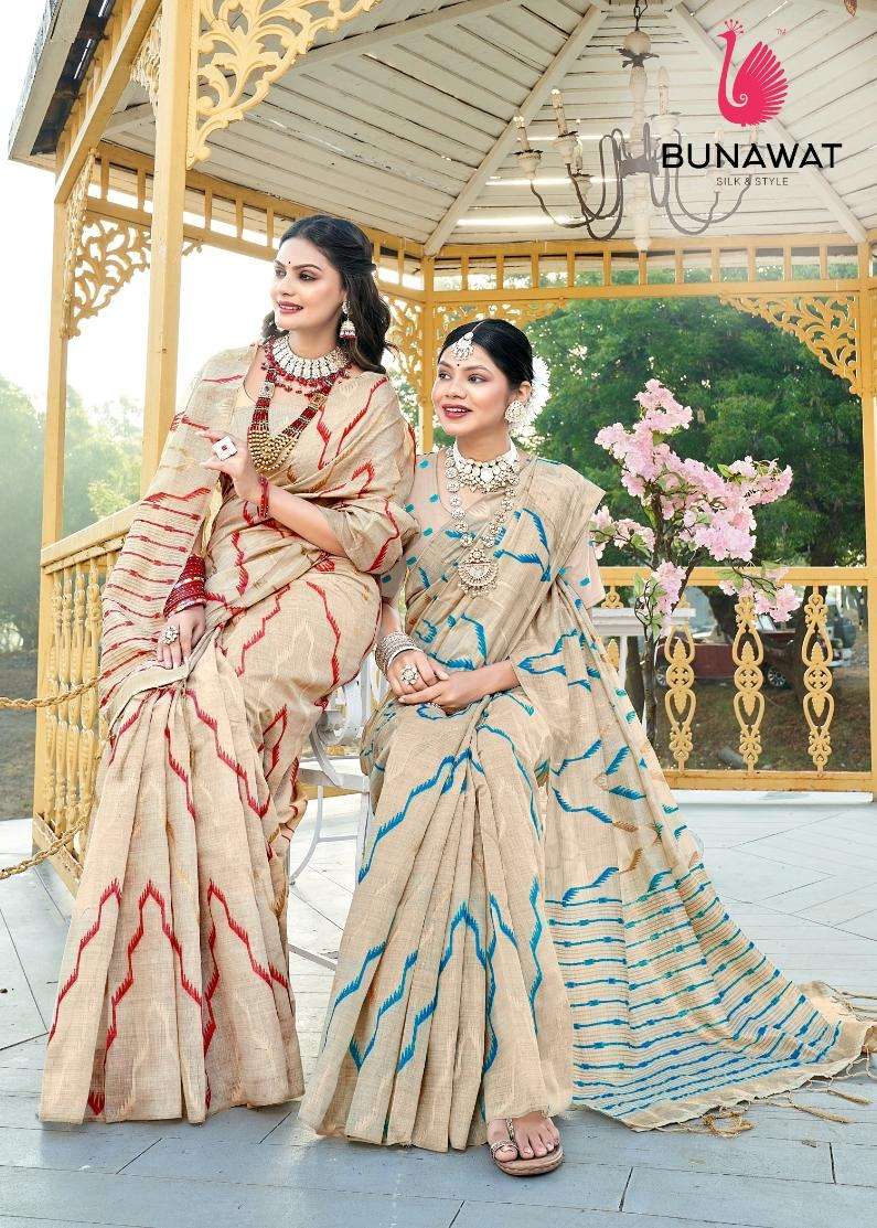 sangam prints bunawat monika cotton exclusive look saree catalog