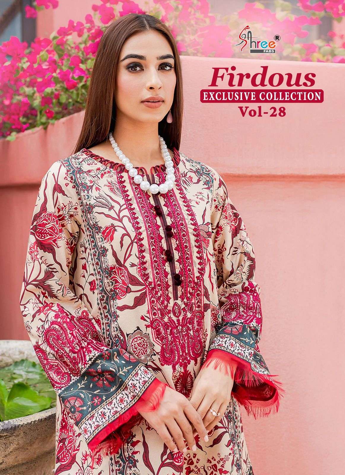 shree fabs firdous exclusive collection vol 28 jam cotton grace ful look salwar suit with siffon dupatta catalog