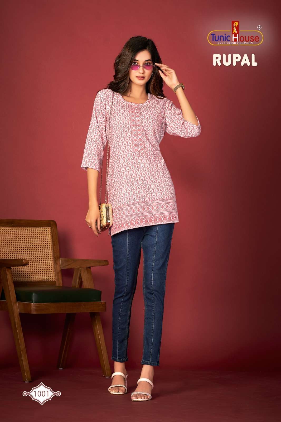 tunic house rupal chikankari viscose reyon innovative look kurti catalog