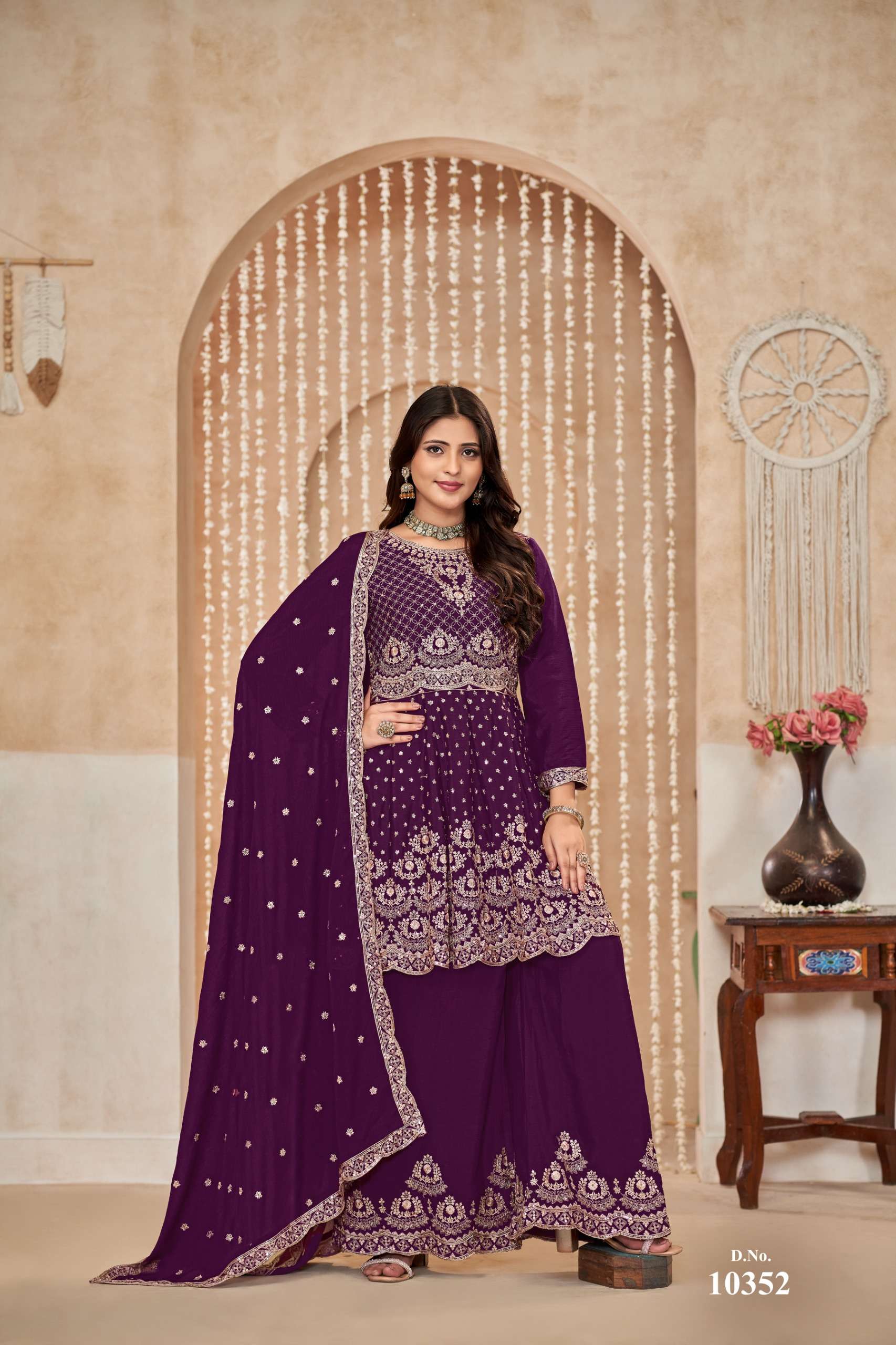 dani anjubaa vol 35 chinnon innovative look salwar suit catalog