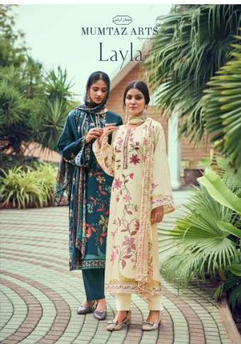 mumtaz arts layla jam satin regal look salwar suit catalog