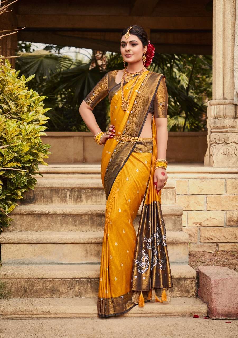 pankh virasat vol 1 soft silk attrective look saree catalog