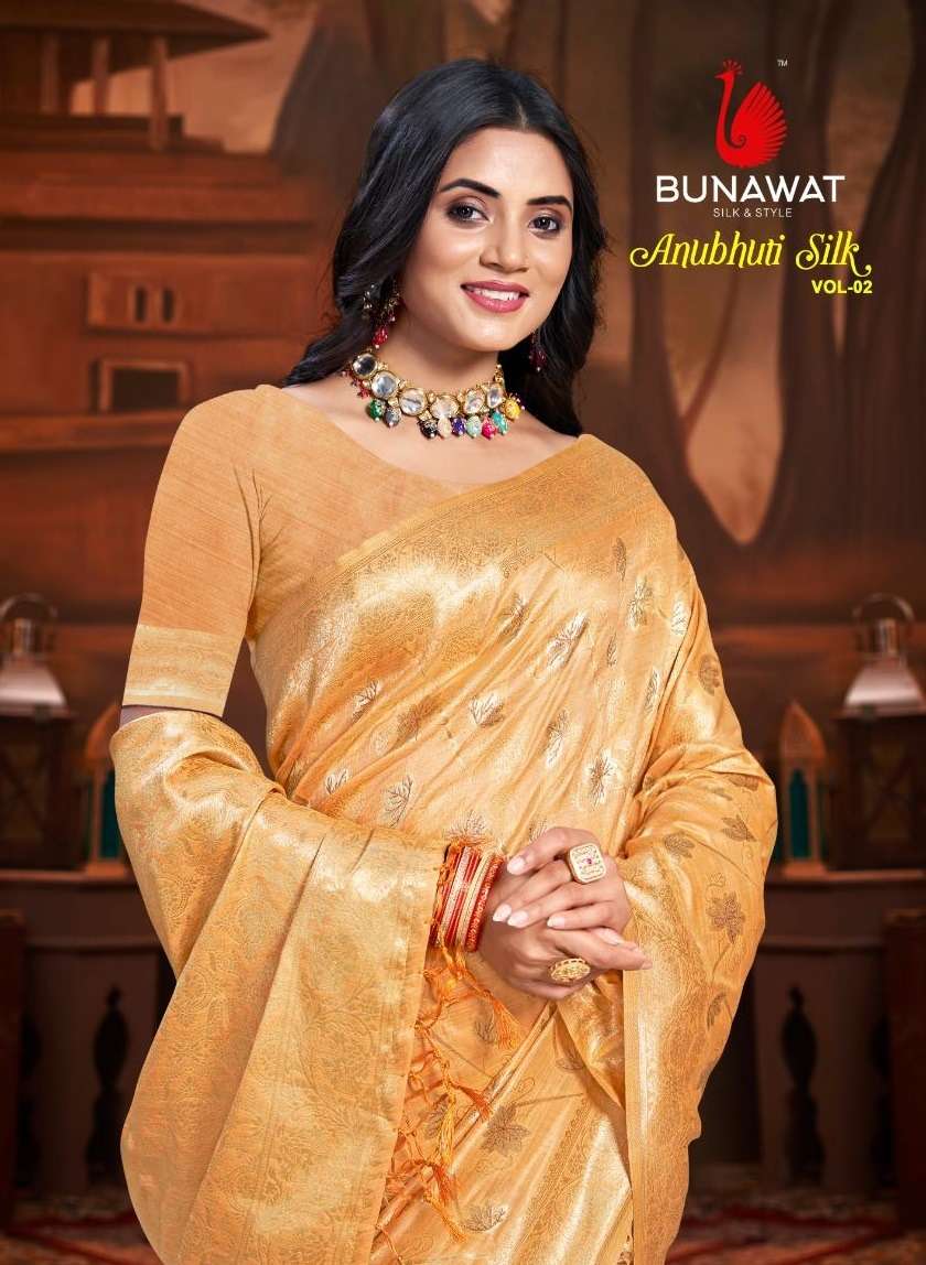 sangam prints bunawat Anubhuti Silk VOL 02 cotton silk exclusive look saree catalog