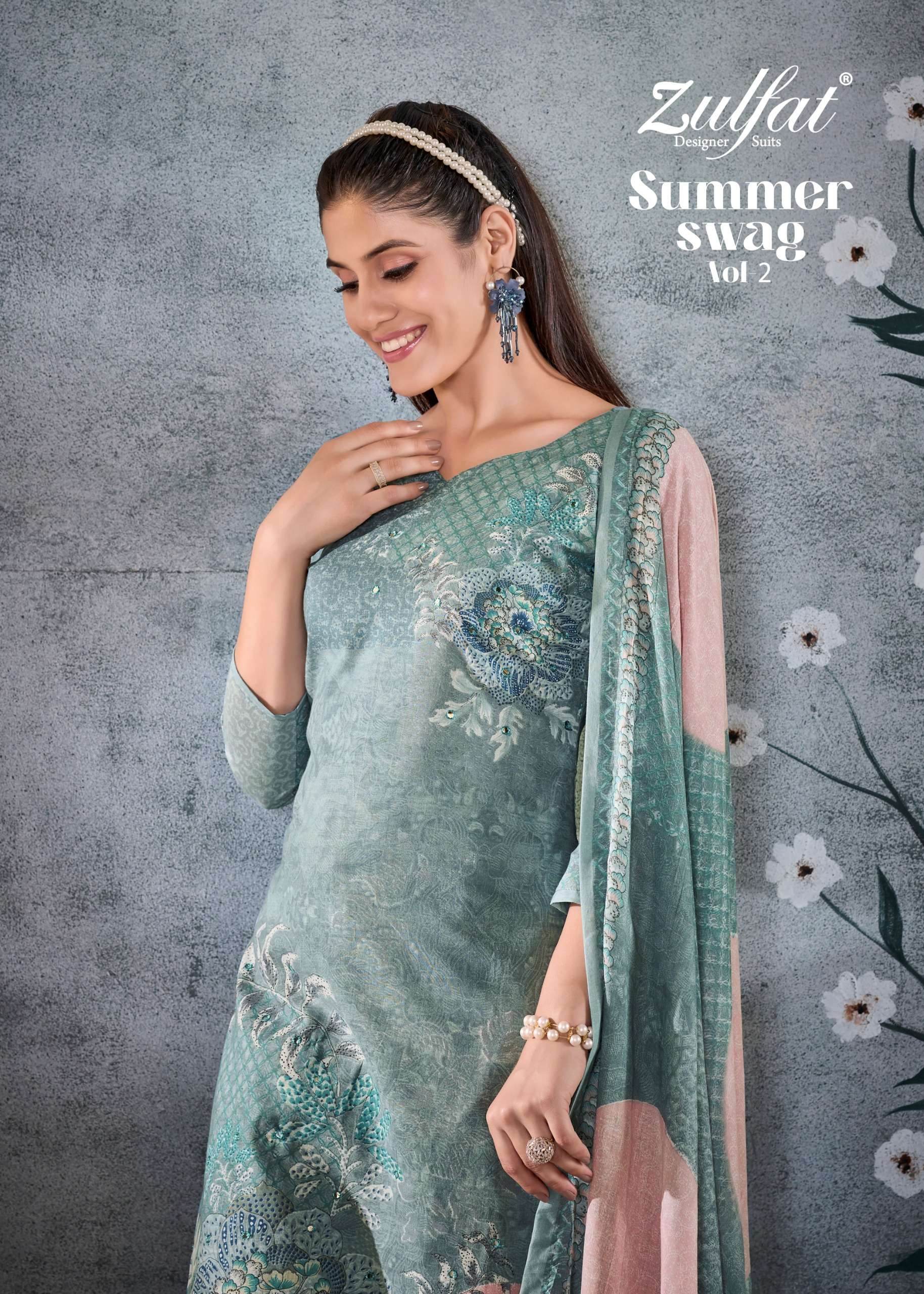 zulfat designer suits summer swag vol 2 cotton regal look salwar suit catalog