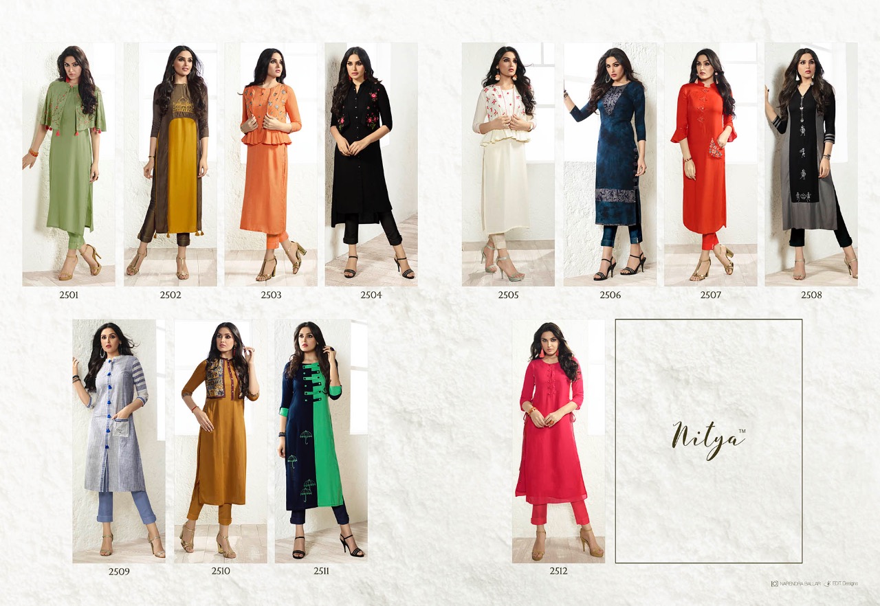 Lt fashion nitiya 25 Nx Kurties Catalog Supplier At Wholesale Price