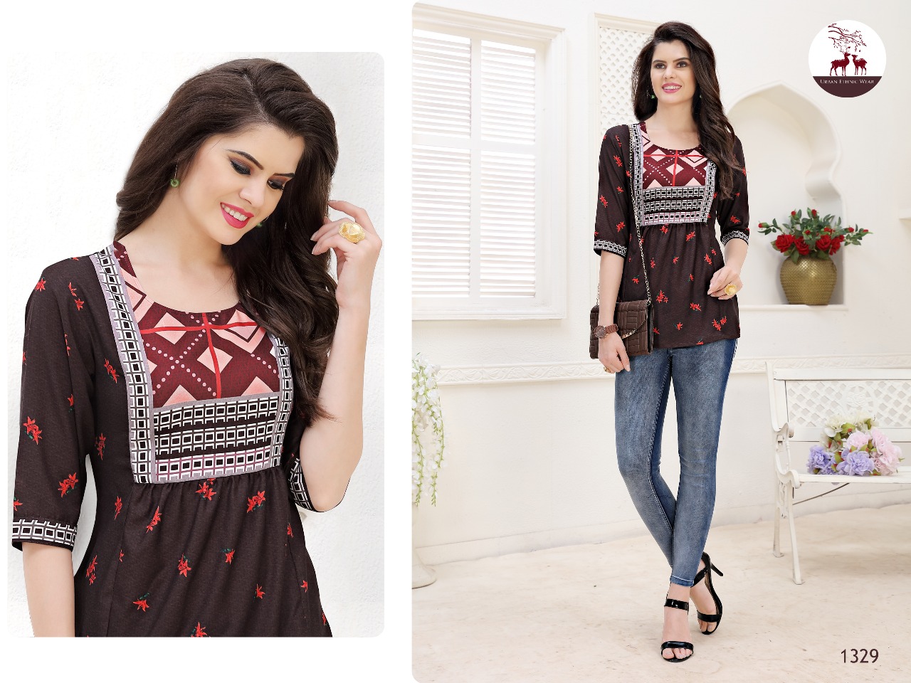 Mrigya Fiona digital top kurties Catalog