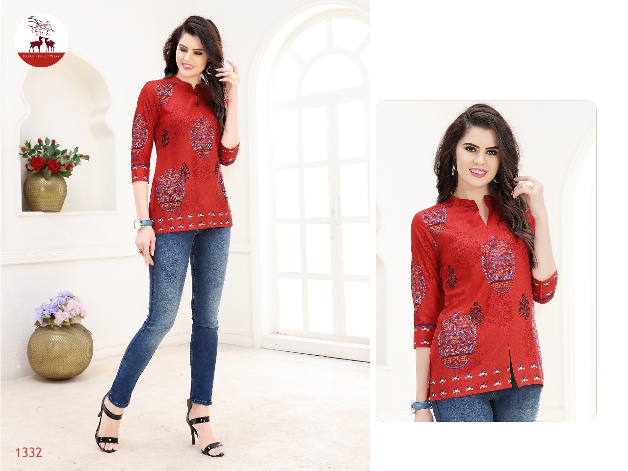 Mrigya Fiona digital top kurties Catalog