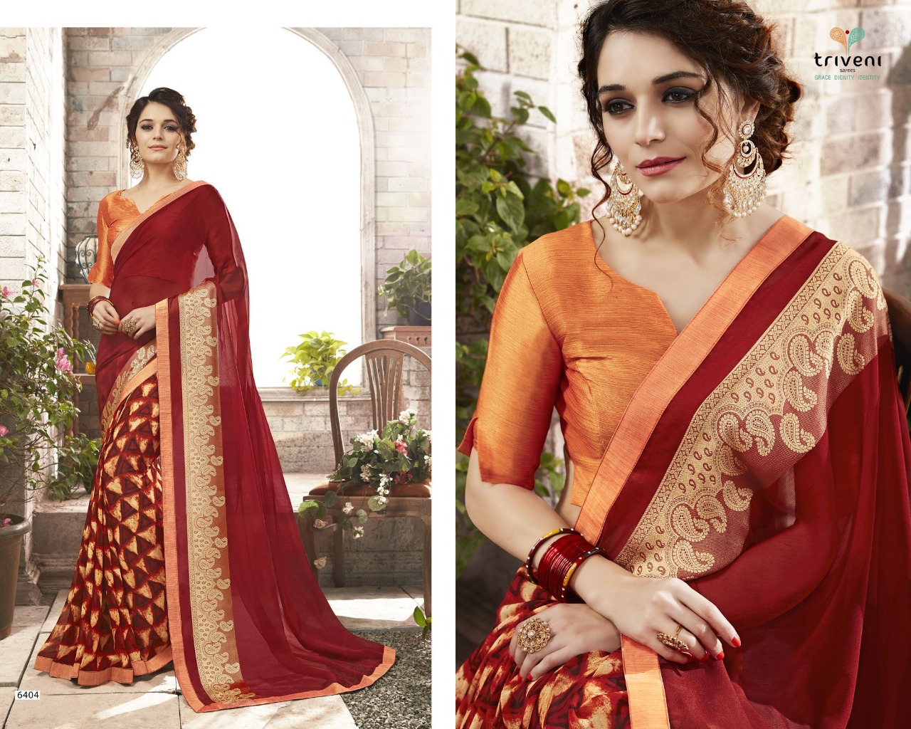 Triveni rasiya sarees Collection Wholesaler