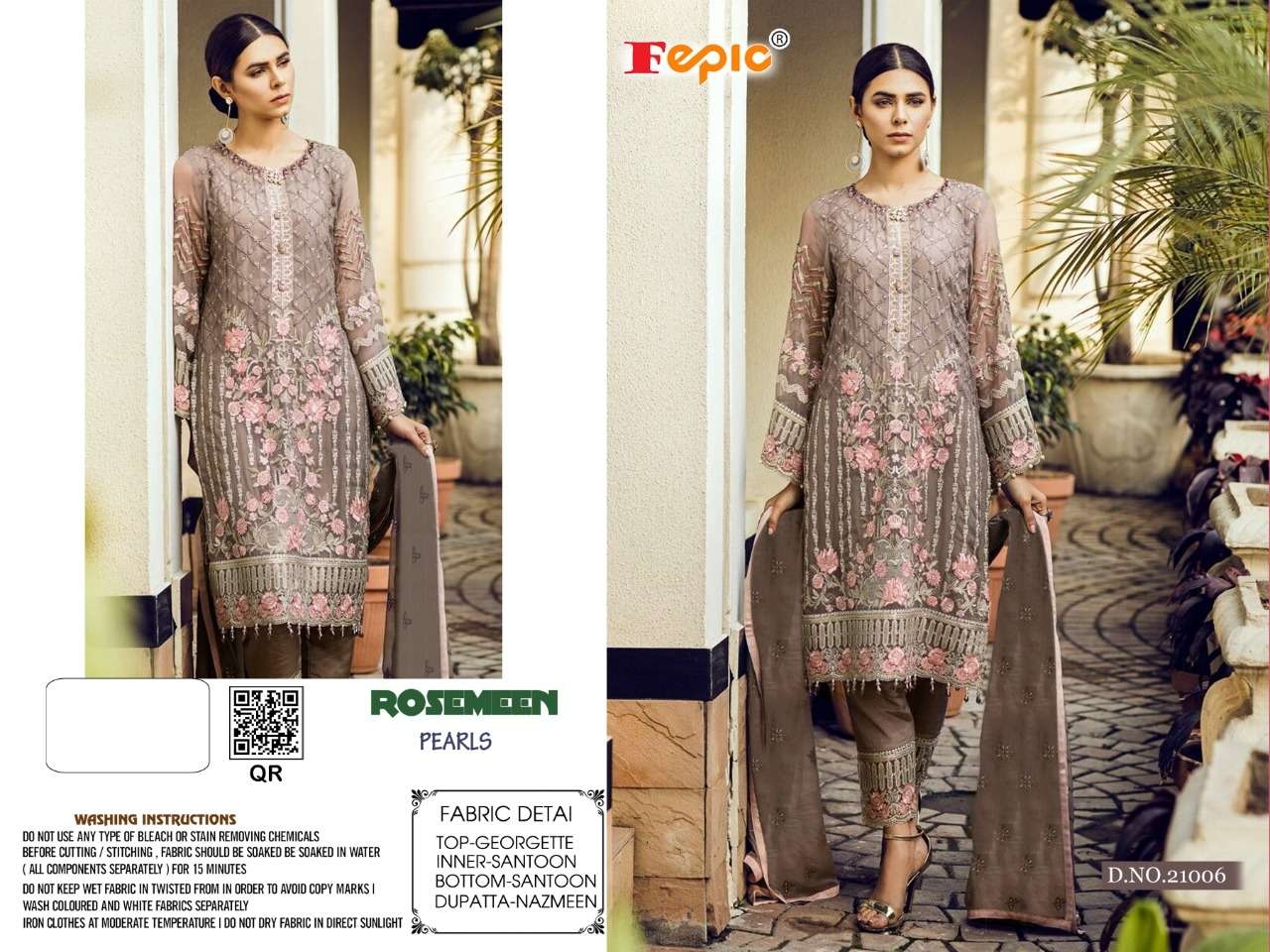 FEPIC Rosemeen pearls 21006 Salwar Kameez Georgette Singles