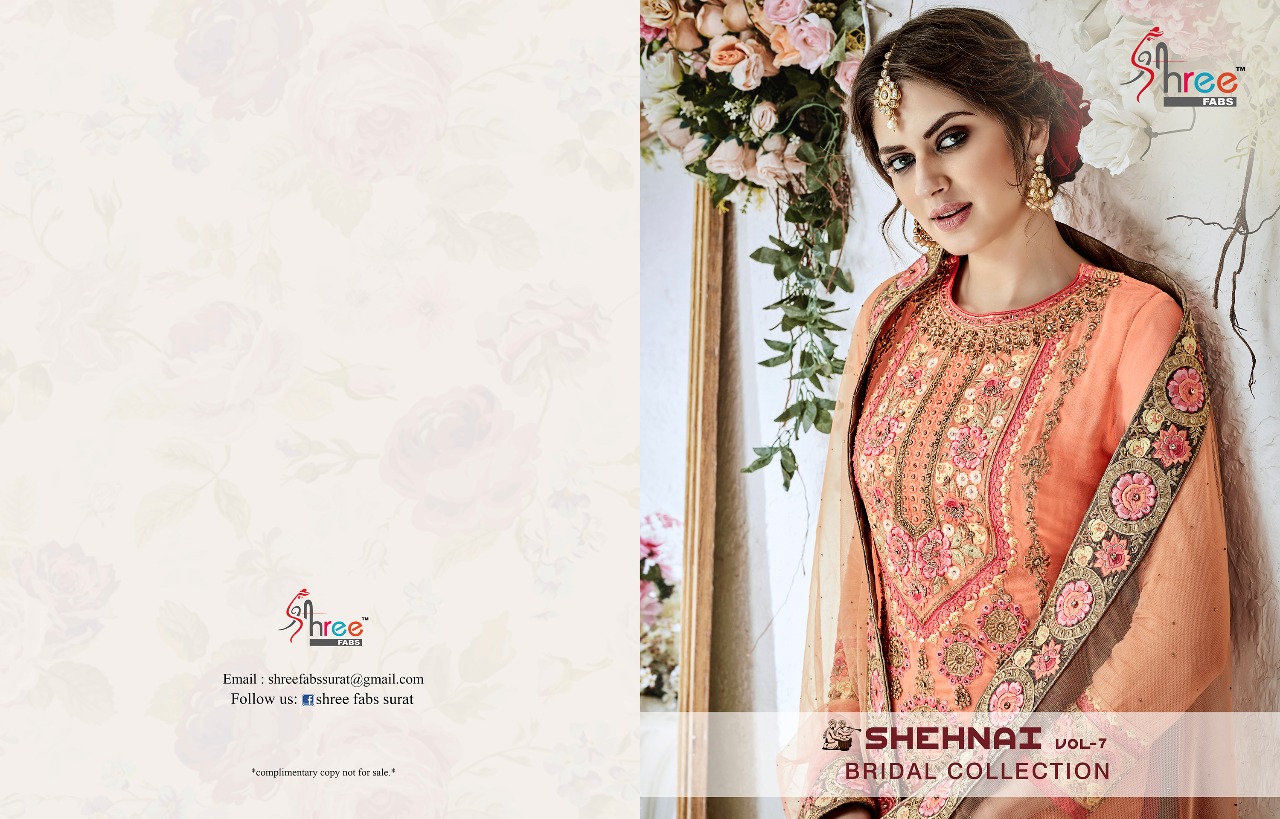 Shree fabs presentong Shehnai vol 7 bridal collection of salwar kameez