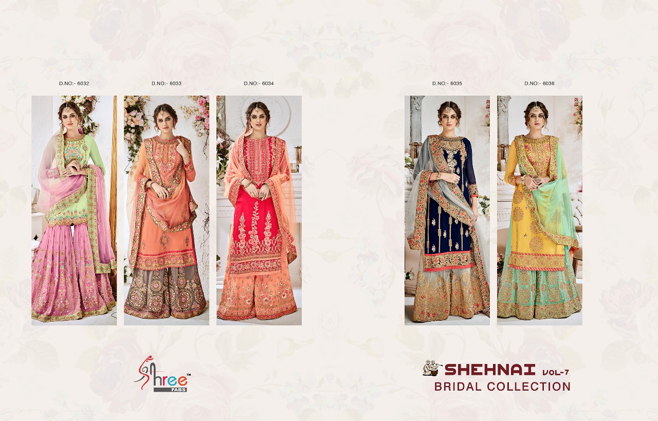 Shree fabs presentong Shehnai vol 7 bridal collection of salwar kameez