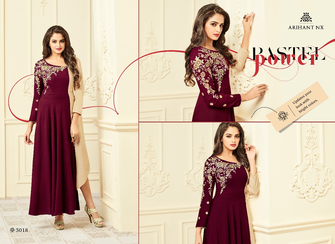 Arihant NX presenting floral vol 2 designer stylish collection of kurtis