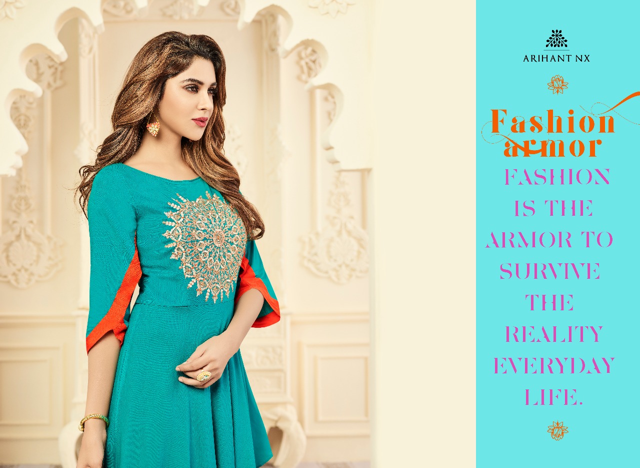 Arihant NX presenting floral vol 2 designer stylish collection of kurtis