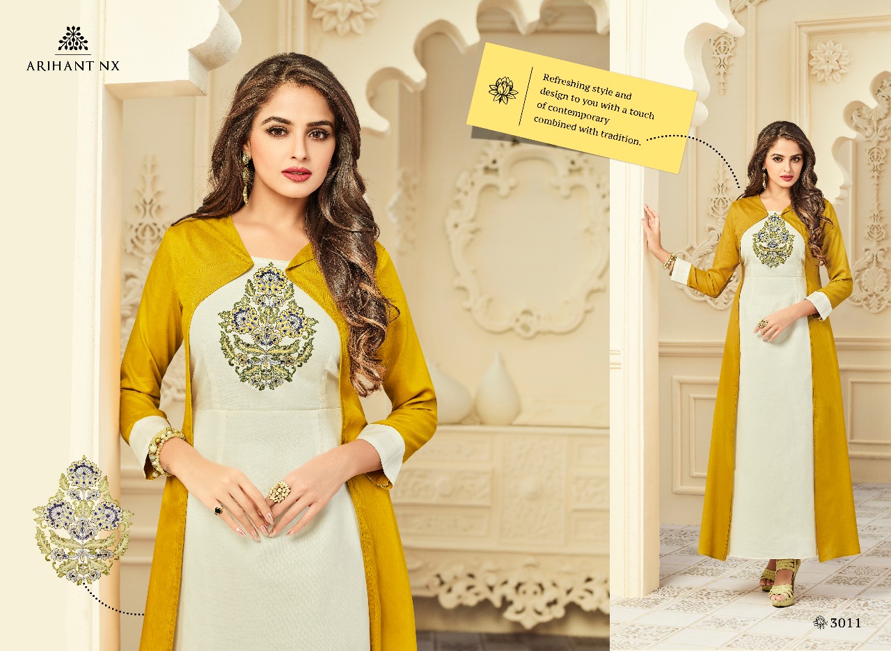 Arihant NX presenting floral vol 2 designer stylish collection of kurtis