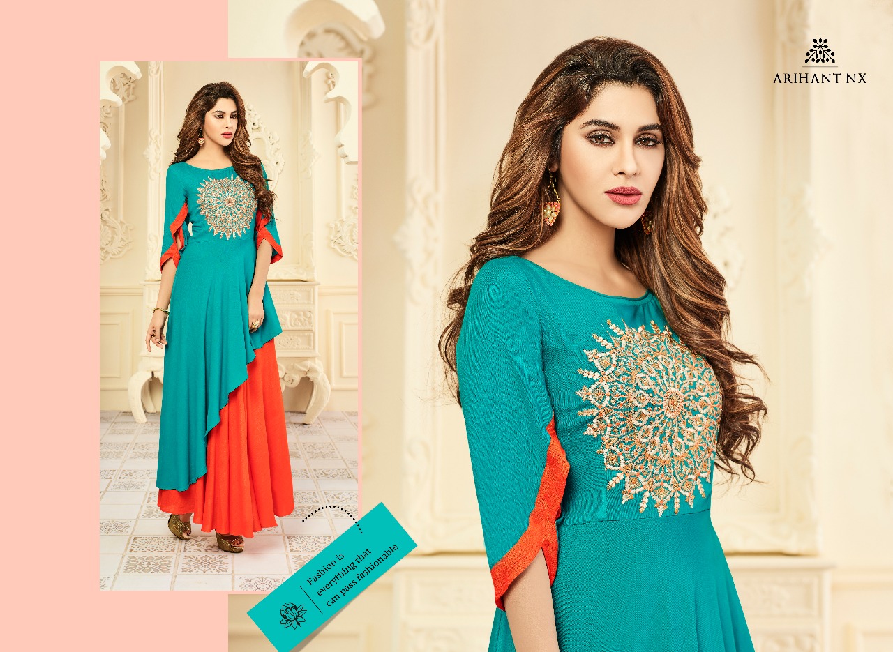 Arihant NX presenting floral vol 2 designer stylish collection of kurtis