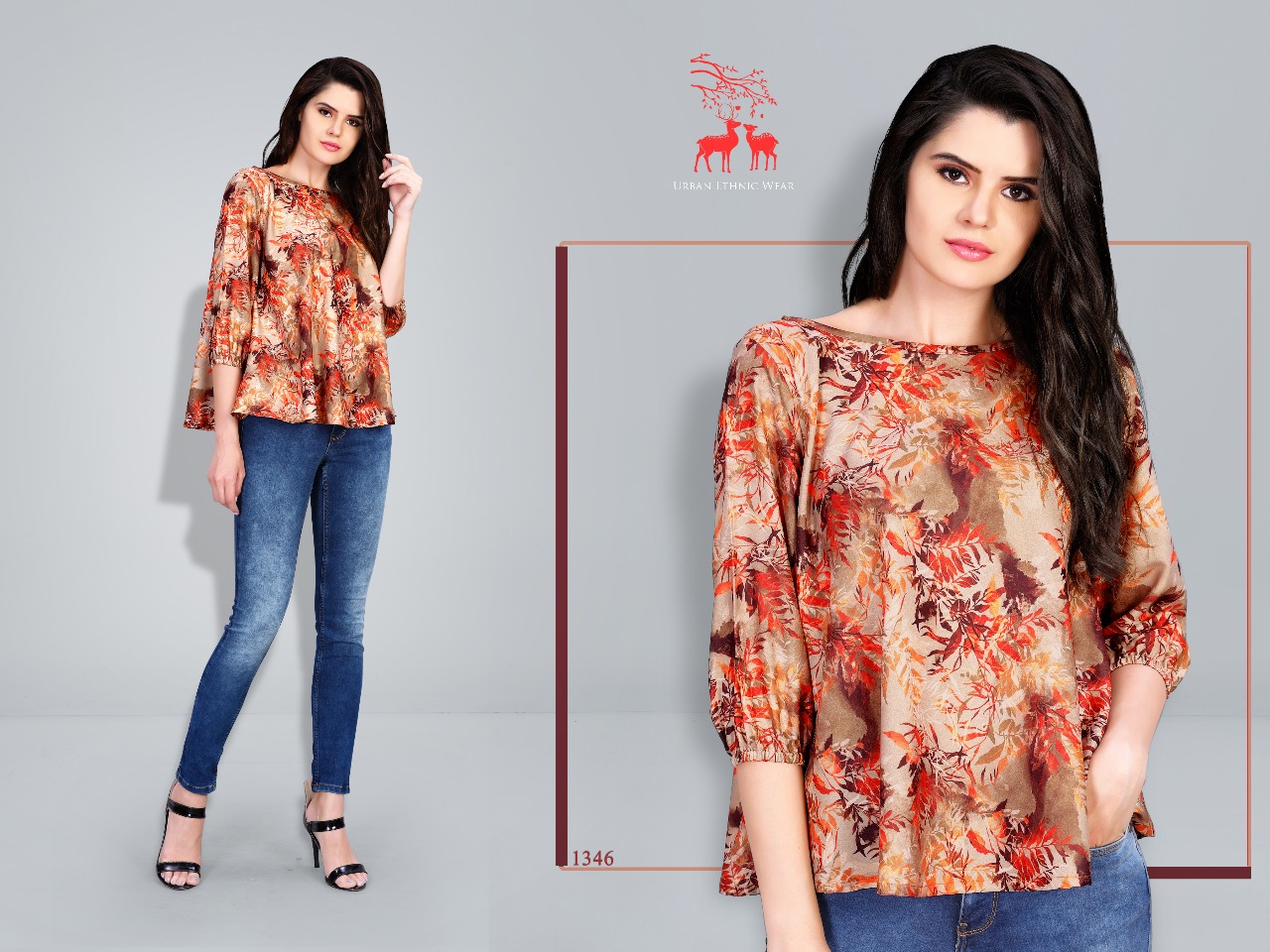 Mrigya presents stella western top new style kurtis