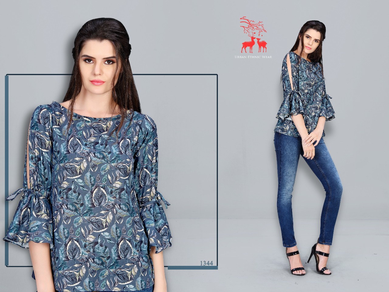 Mrigya presents stella western top new style kurtis