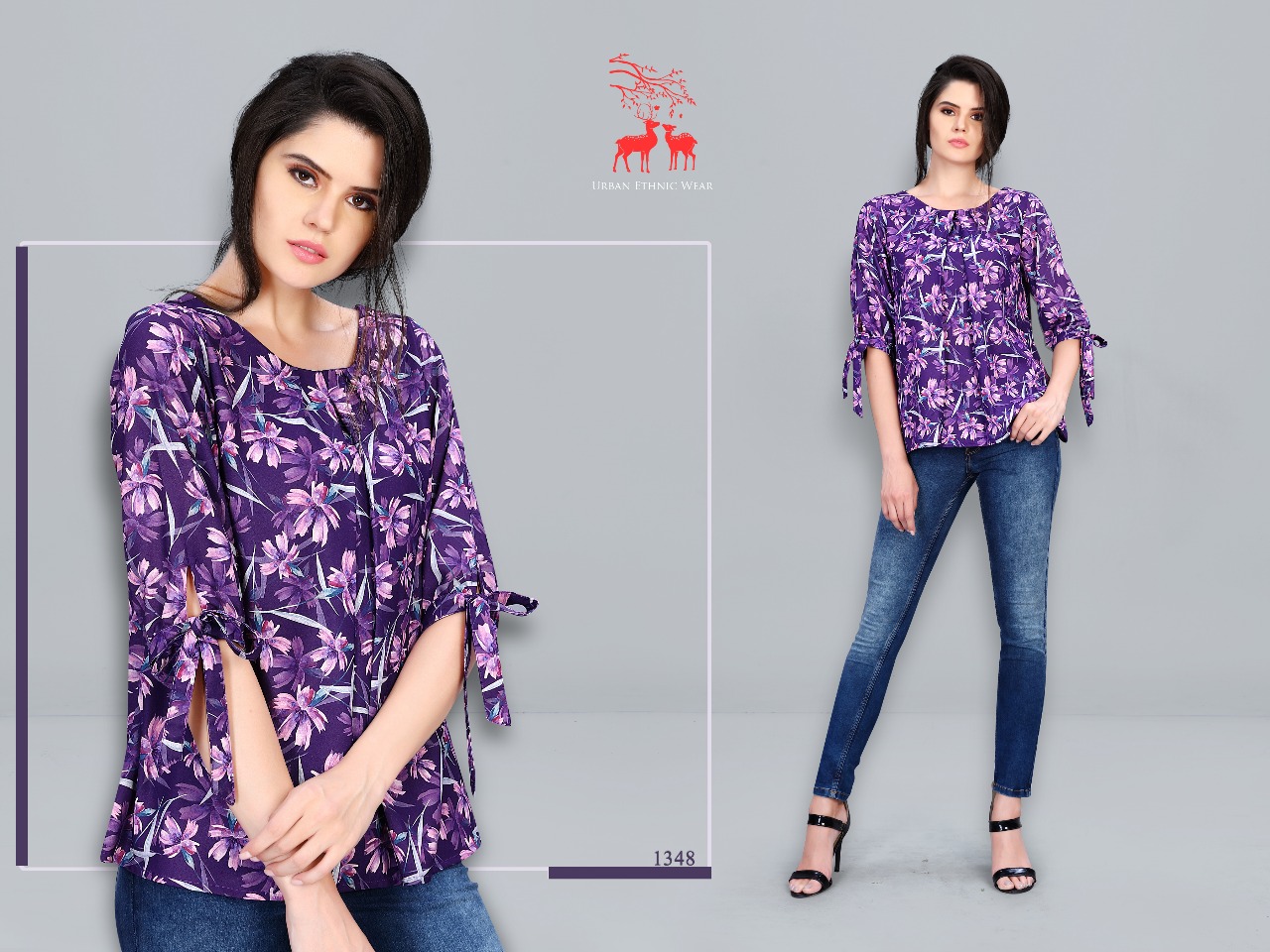 Mrigya presents stella western top new style kurtis