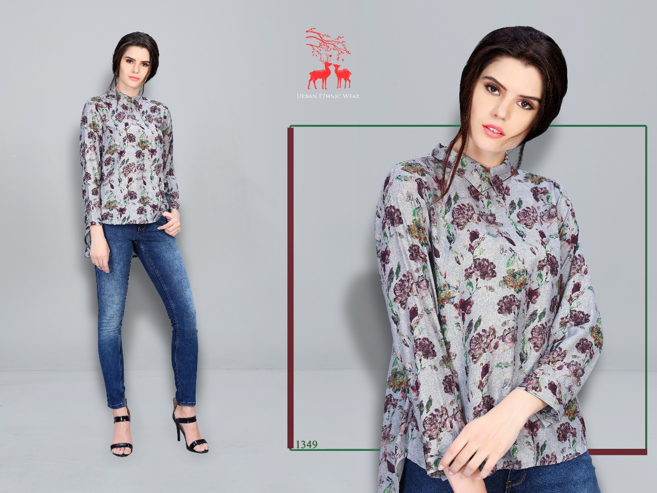 Mrigya presents stella western top new style kurtis