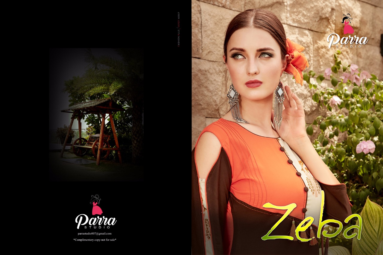 Parra studio presents zeba Exclusive designer  collection of kurtis