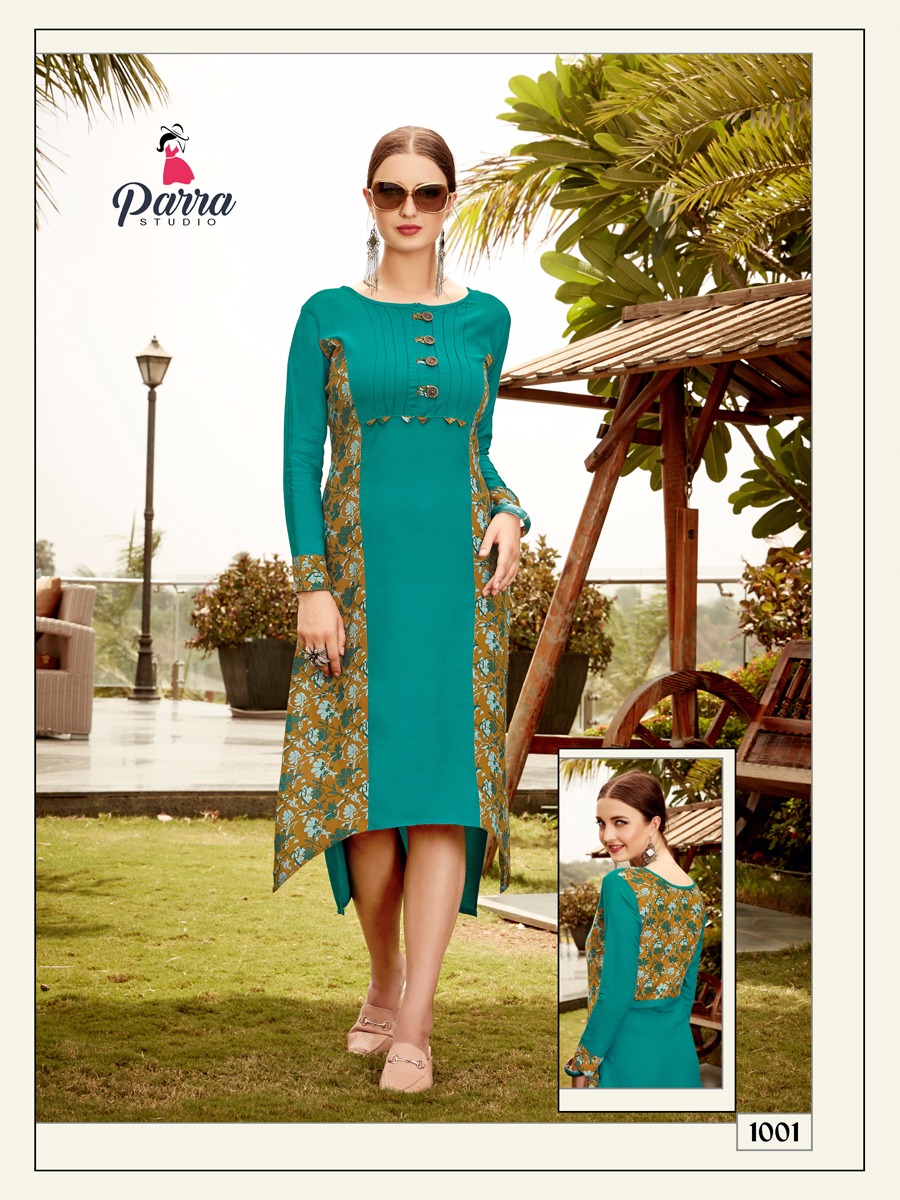 Parra studio presents zeba Exclusive designer  collection of kurtis