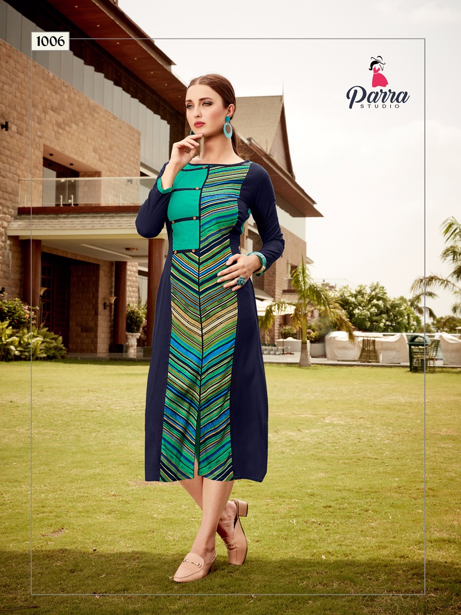 Parra studio presents zeba Exclusive designer  collection of kurtis