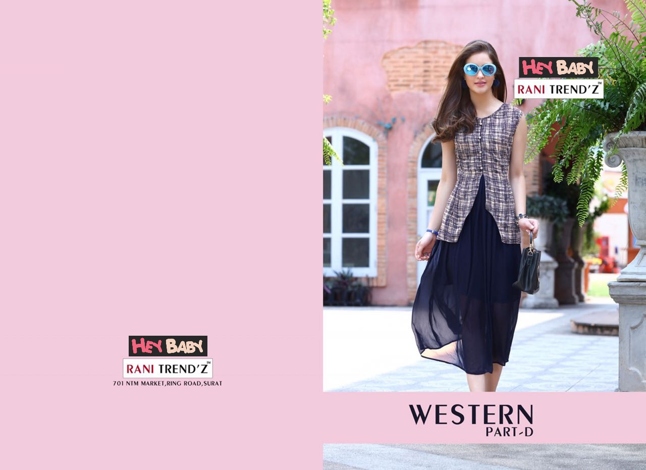 Rani trendz presents western D fancy collection of kurtis