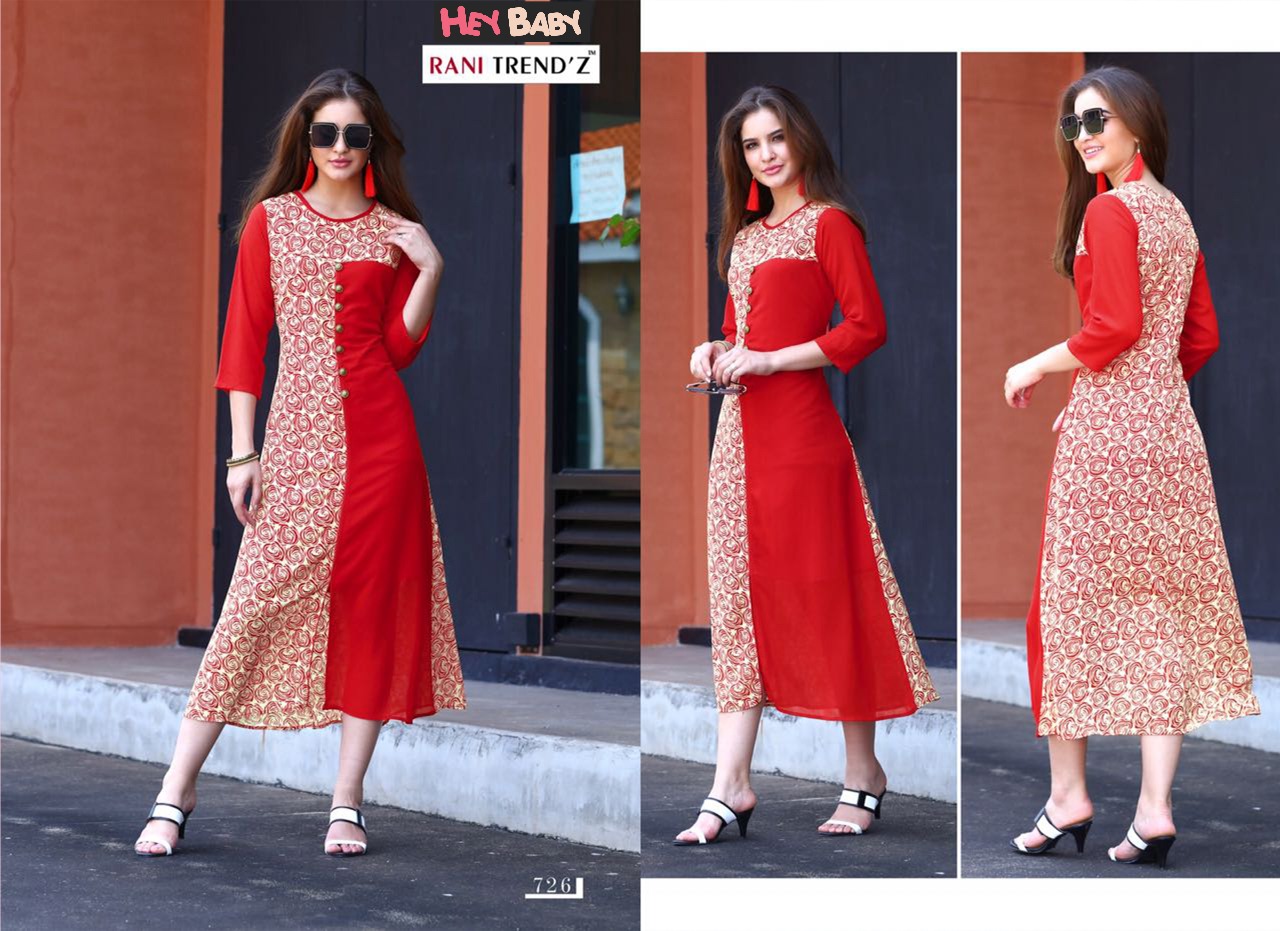 Rani trendz presents western D fancy collection of kurtis