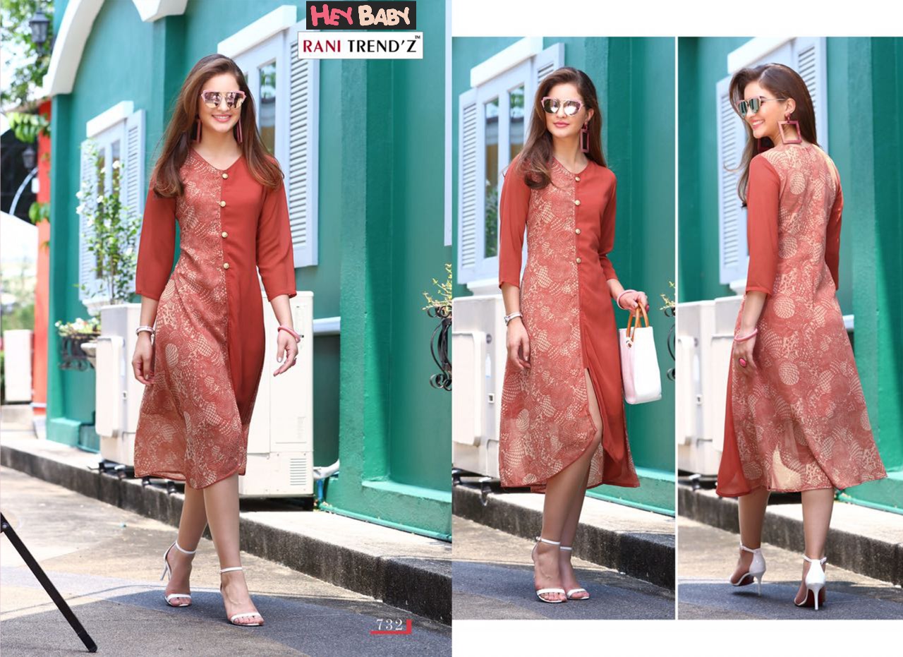 Rani trendz presents western D fancy collection of kurtis