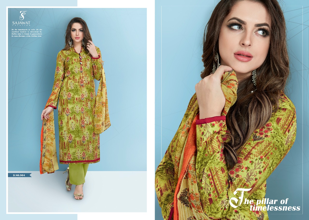 Sajawat creation presents zara vol 2 casual collection of salwar kameez