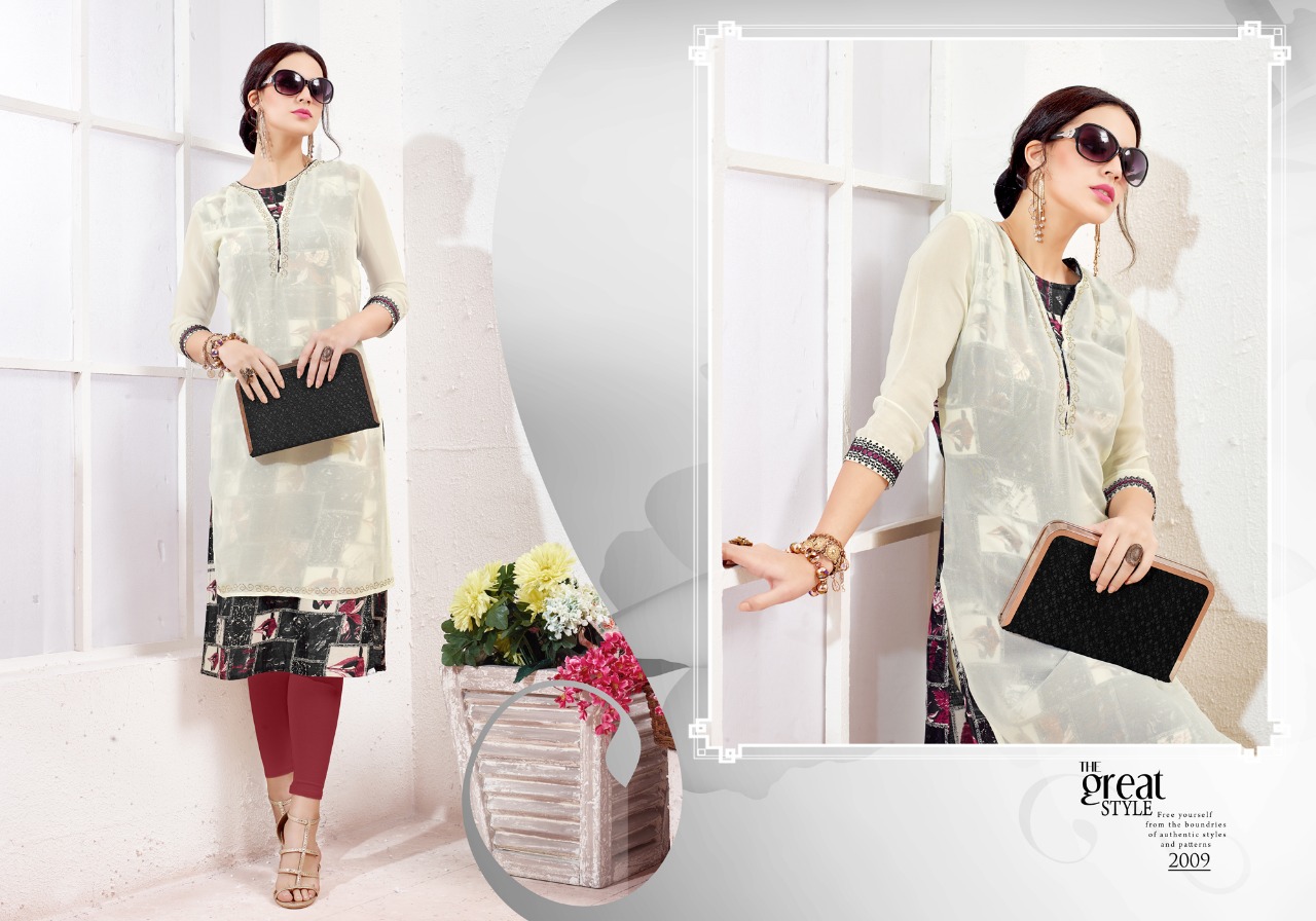 Tunic House presents moss casual fancy collection Of kurtis