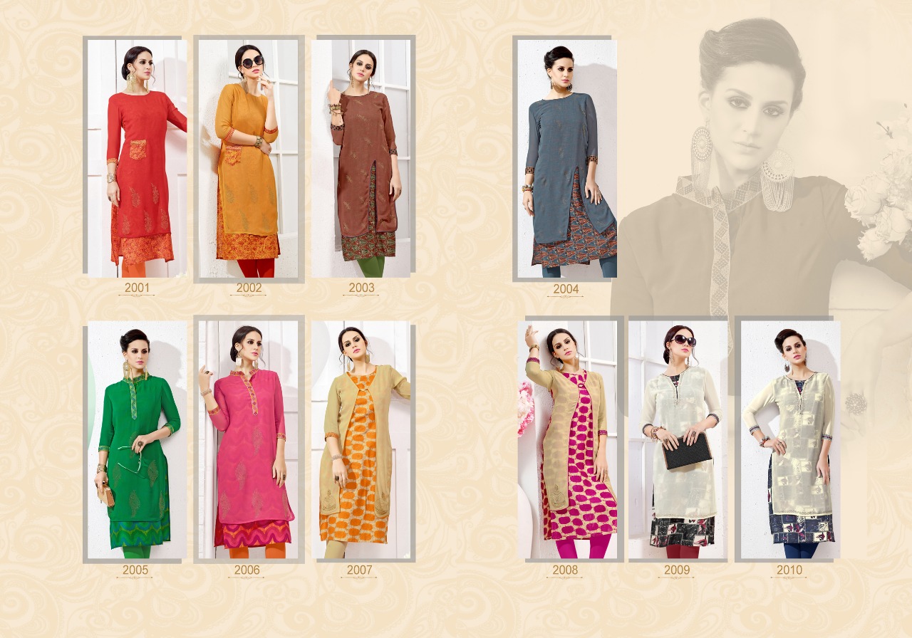 Tunic House presents moss casual fancy collection Of kurtis