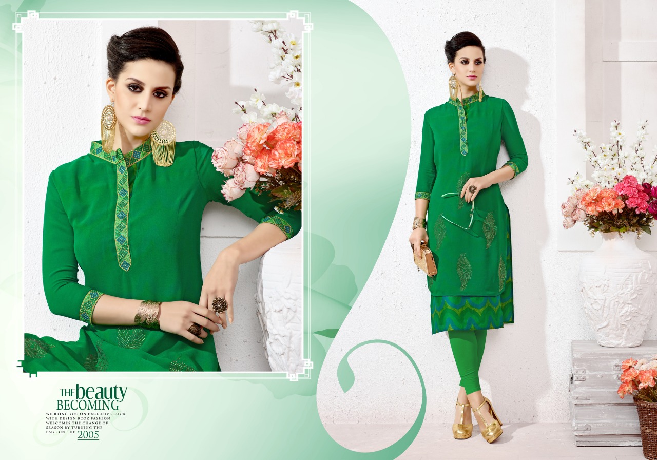 Tunic House presents moss casual fancy collection Of kurtis